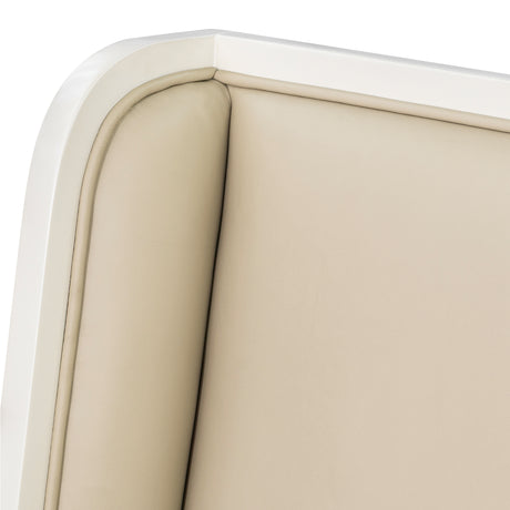 Sirene Creamy Pearl Swivel Desk Chair from Michael Amini - Luna Furniture