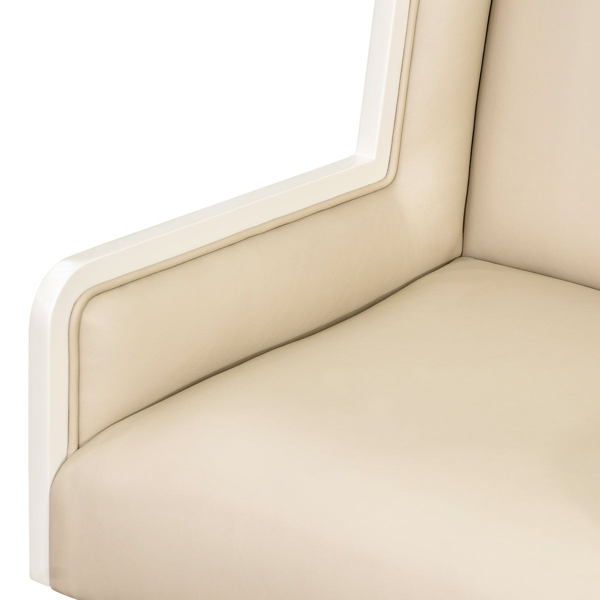 Sirene Creamy Pearl Swivel Desk Chair from Michael Amini - Luna Furniture