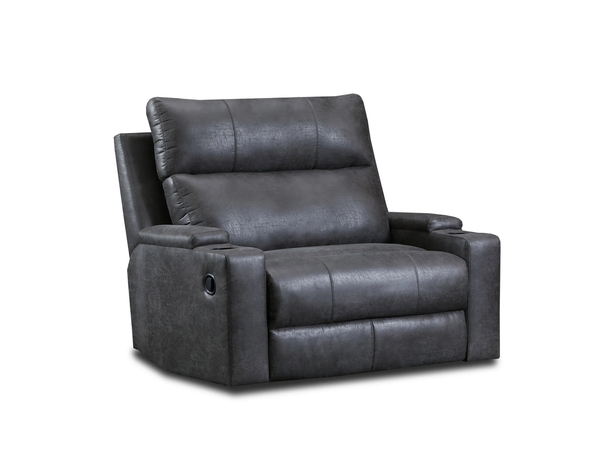 Sullivan Gray Oversized Recliner from Happy Homes - Luna Furniture
