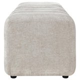 Summer Chenille Upholstered Channel Accent Bench Beige from Coaster - Luna Furniture