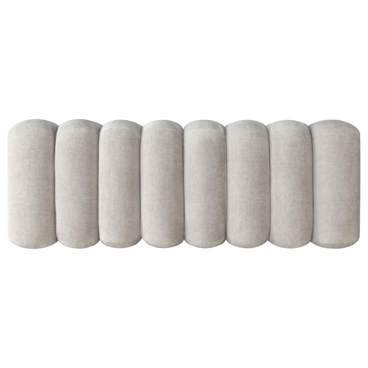 Summer Chenille Upholstered Channel Accent Bench Beige from Coaster - Luna Furniture