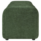 Summer Green Chenille Upholstered Channel Accent Bench from Coaster - Luna Furniture