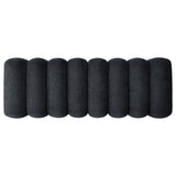 Summer Black Chenille Upholstered Channel Accent Bench from Coaster - Luna Furniture