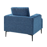 Stride Blue Chenille Chair