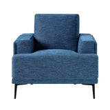Stride Blue Chenille Chair