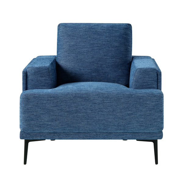 Stride Blue Chenille Chair