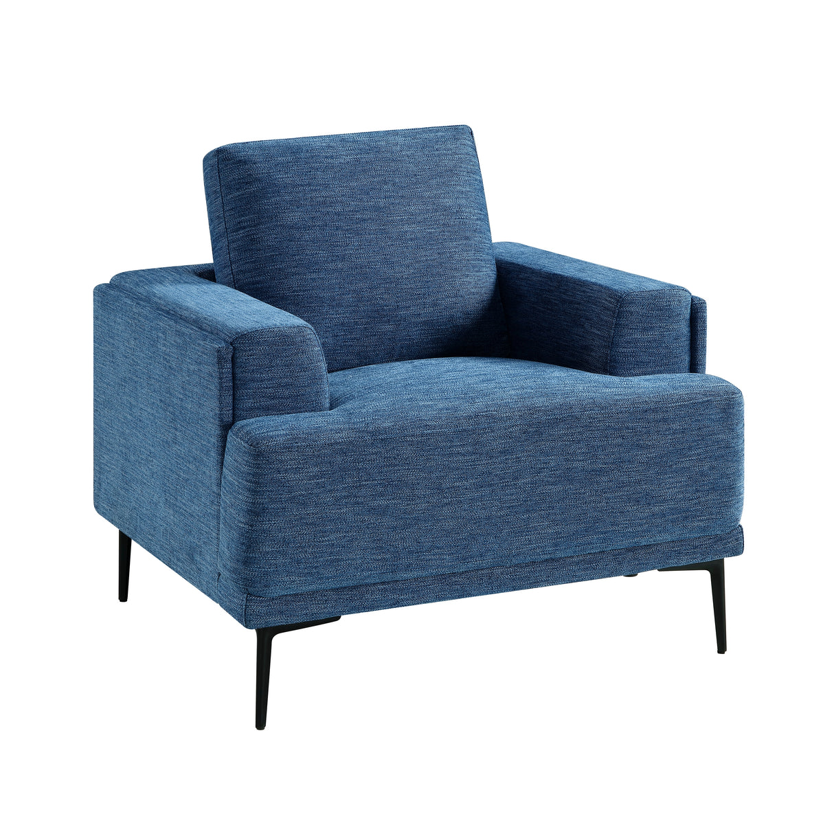 Stride Blue Chenille Chair