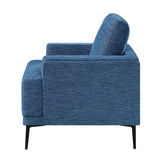 Stride Blue Chenille Chair