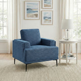 Stride Blue Chenille Chair