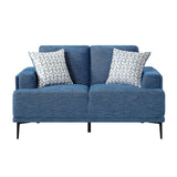 Stride Blue Chenille Loveseat