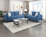 Stride Blue Chenille Sofa