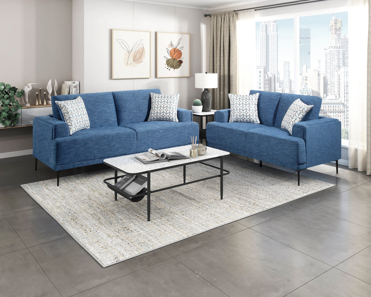 9124BUE-2 Love Seat from Homelegance - Luna Furniture