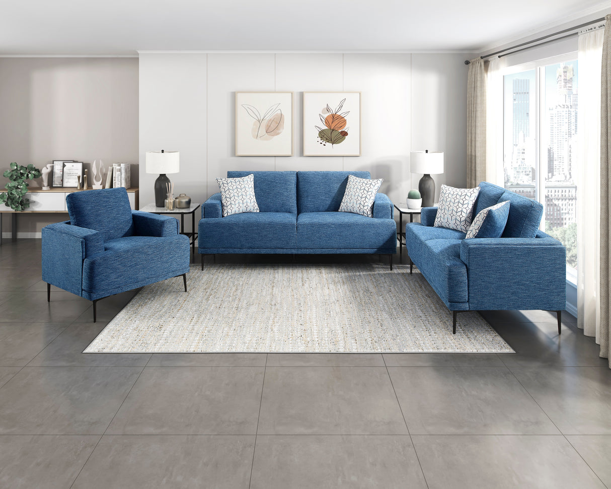 9124BUE-2 Love Seat from Homelegance - Luna Furniture