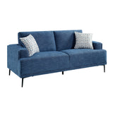 Stride Blue Chenille Sofa