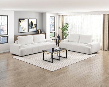 Brera Beige Loveseat from Homelegance - Luna Furniture