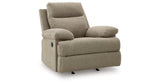 Side-Swipe Mocha Recliner from Ashley Furniture - Luna Furniture