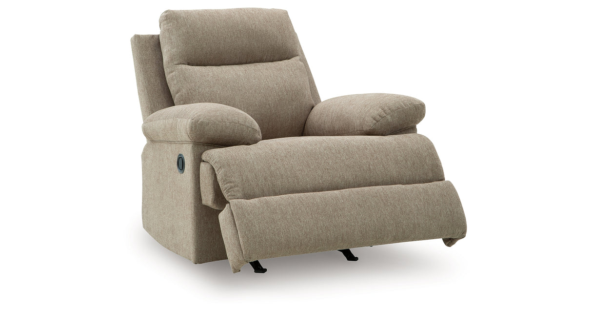 Side-Swipe Mocha Recliner from Ashley Furniture - Luna Furniture