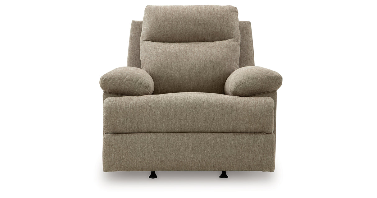 Side-Swipe Mocha Recliner from Ashley Furniture - Luna Furniture