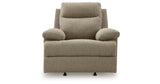 Side-Swipe Mocha Recliner from Ashley Furniture - Luna Furniture