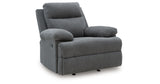 Side-Swipe Charcoal Recliner from Ashley Furniture - Luna Furniture