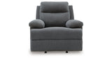 Side-Swipe Charcoal Recliner from Ashley Furniture - Luna Furniture
