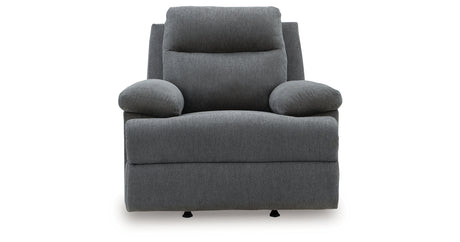 Side-Swipe Charcoal Recliner from Ashley Furniture - Luna Furniture