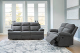 Side-Swipe Mocha Reclining Living Room Set from Ashley - Luna Furniture