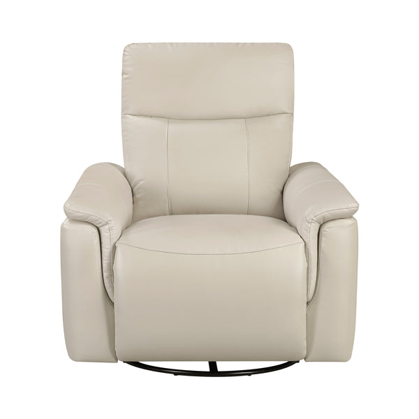 Hadley Taupe Swivel Glider Reclining Chair