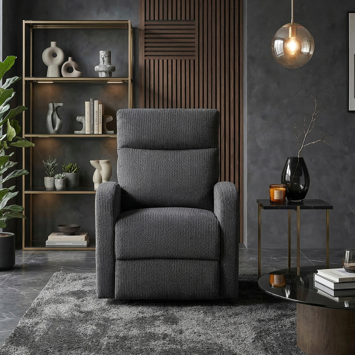 Hadley Taupe Swivel Glider Reclining Chair