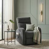 Hadley Taupe Swivel Glider Reclining Chair