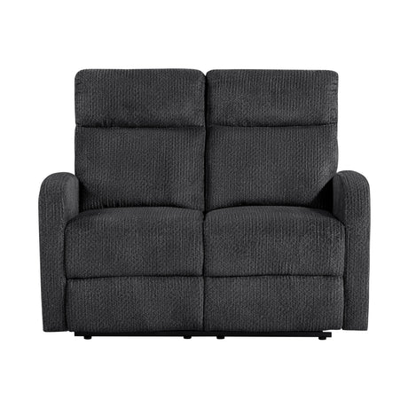 Allen Dark Gray Double Reclining Sofa from Homelegance - Luna Furniture