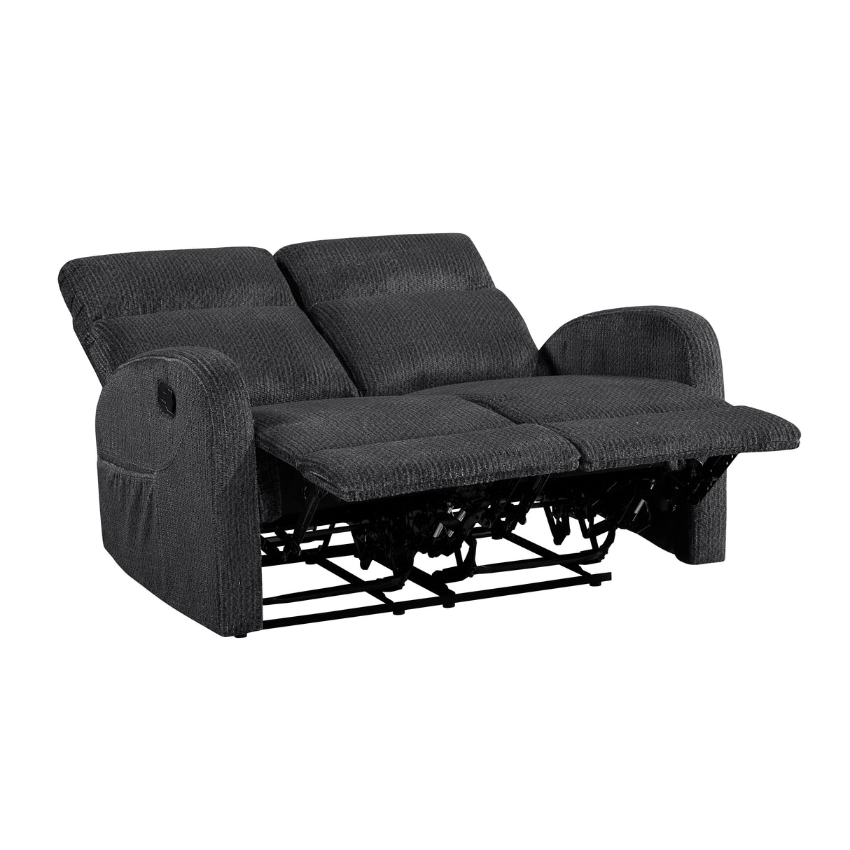 Allen Dark Gray Double Reclining Sofa from Homelegance - Luna Furniture