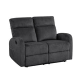 Allen Dark Gray Double Reclining Sofa from Homelegance - Luna Furniture