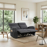 Allen Dark Gray Double Reclining Sofa from Homelegance - Luna Furniture