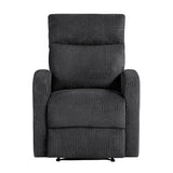 Allen Dark Gray Reclining Chair from Homelegance - Luna Furniture