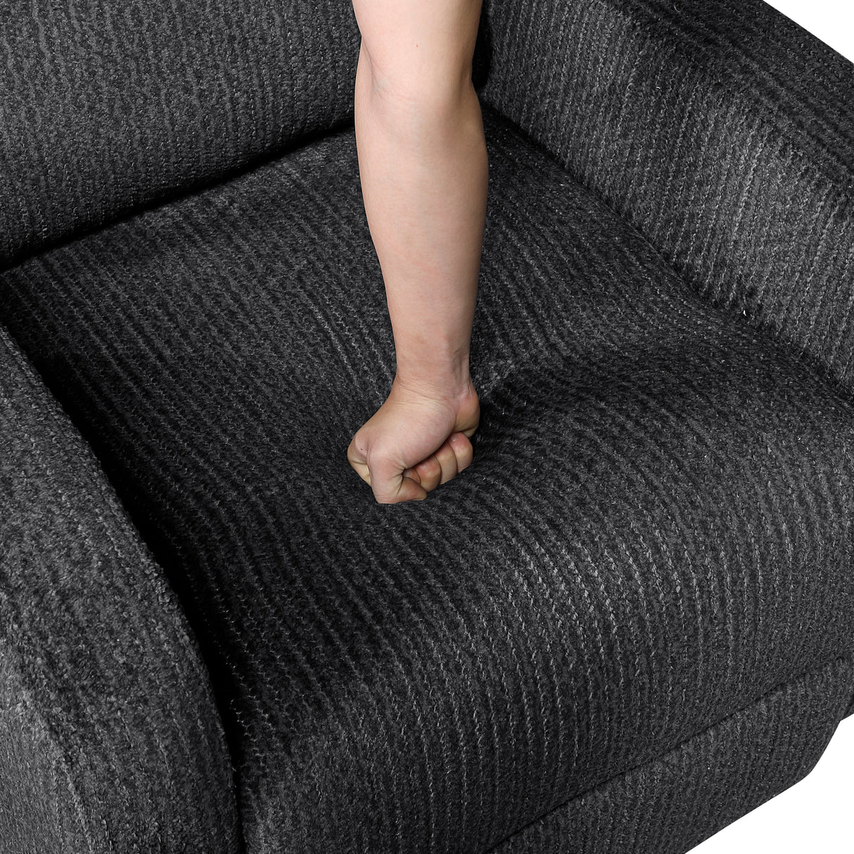 Allen Dark Gray Reclining Chair from Homelegance - Luna Furniture