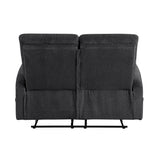Allen Dark Gray Reclining Living Room Set from Homelegance - Luna Furniture