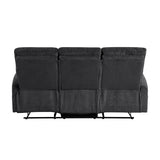 Allen Dark Gray Double Reclining Sofa from Homelegance - Luna Furniture