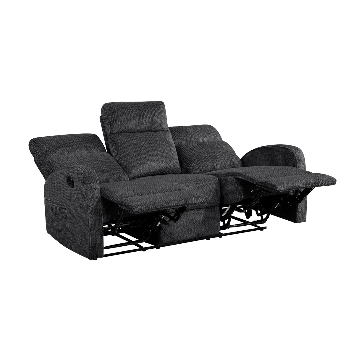 Allen Dark Gray Double Reclining Sofa from Homelegance - Luna Furniture
