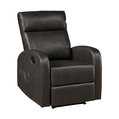 Allen Espresso Reclining Chair from Homelegance - Luna Furniture