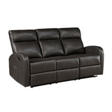 Allen Espresso Reclining Living Room Set from Homelegance - Luna Furniture