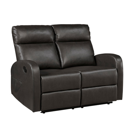 Allen Espresso Reclining Living Room Set from Homelegance - Luna Furniture