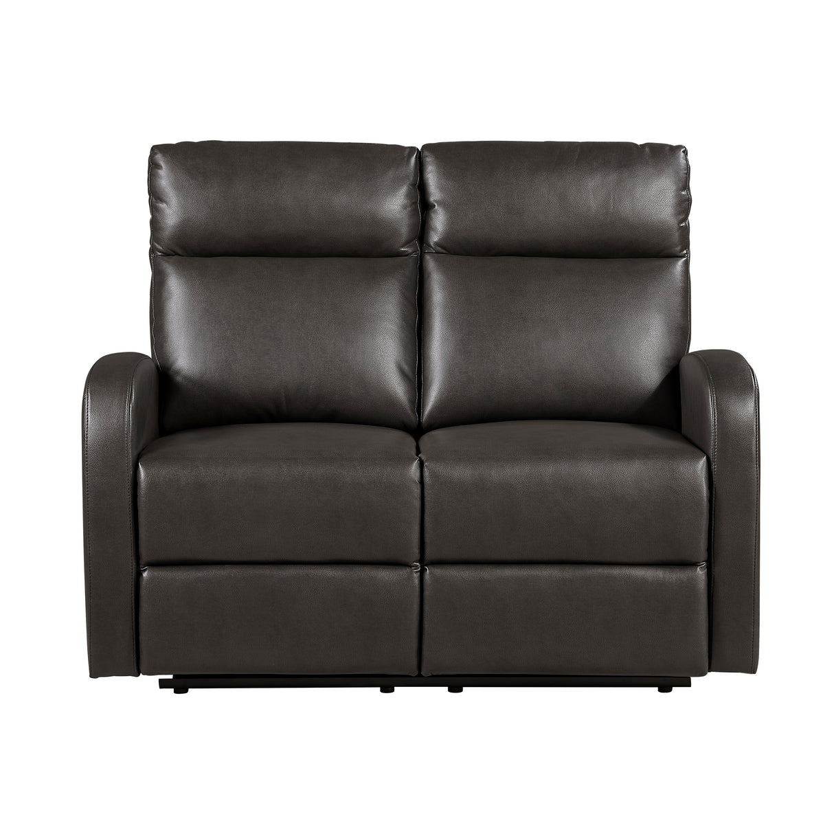Allen Espresso Double Reclining Love Seat from Homelegance - Luna Furniture