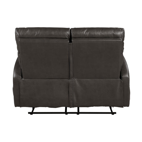 Allen Espresso Double Reclining Love Seat from Homelegance - Luna Furniture