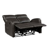 Allen Espresso Double Reclining Love Seat from Homelegance - Luna Furniture