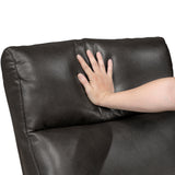 Allen Espresso Double Reclining Love Seat from Homelegance - Luna Furniture
