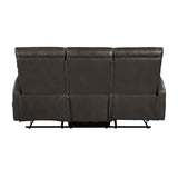 Allen Espresso Double Reclining Sofa from Homelegance - Luna Furniture