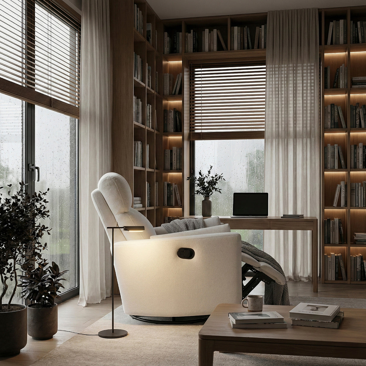 9148BEG-1SW Swivel Glider Reclining Chair from Homelegance - Luna Furniture