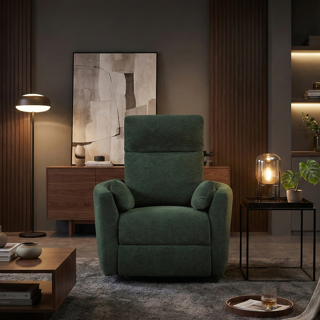 9148GRN-1SW Swivel Glider Reclining Chair from Homelegance - Luna Furniture