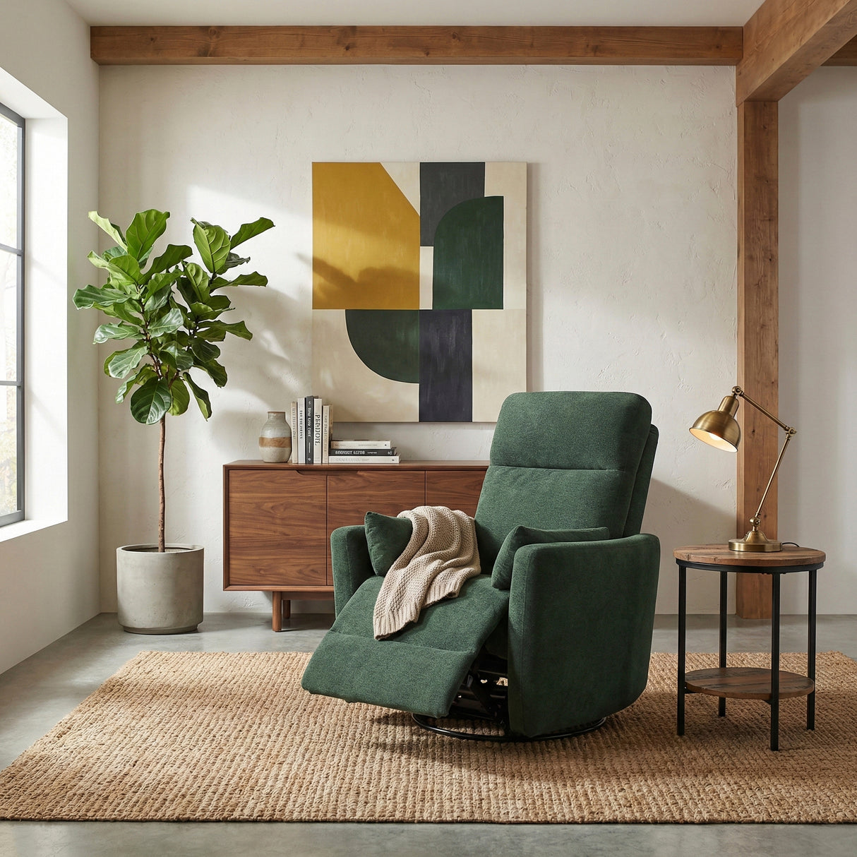 9148GRN-1SW Swivel Glider Reclining Chair from Homelegance - Luna Furniture